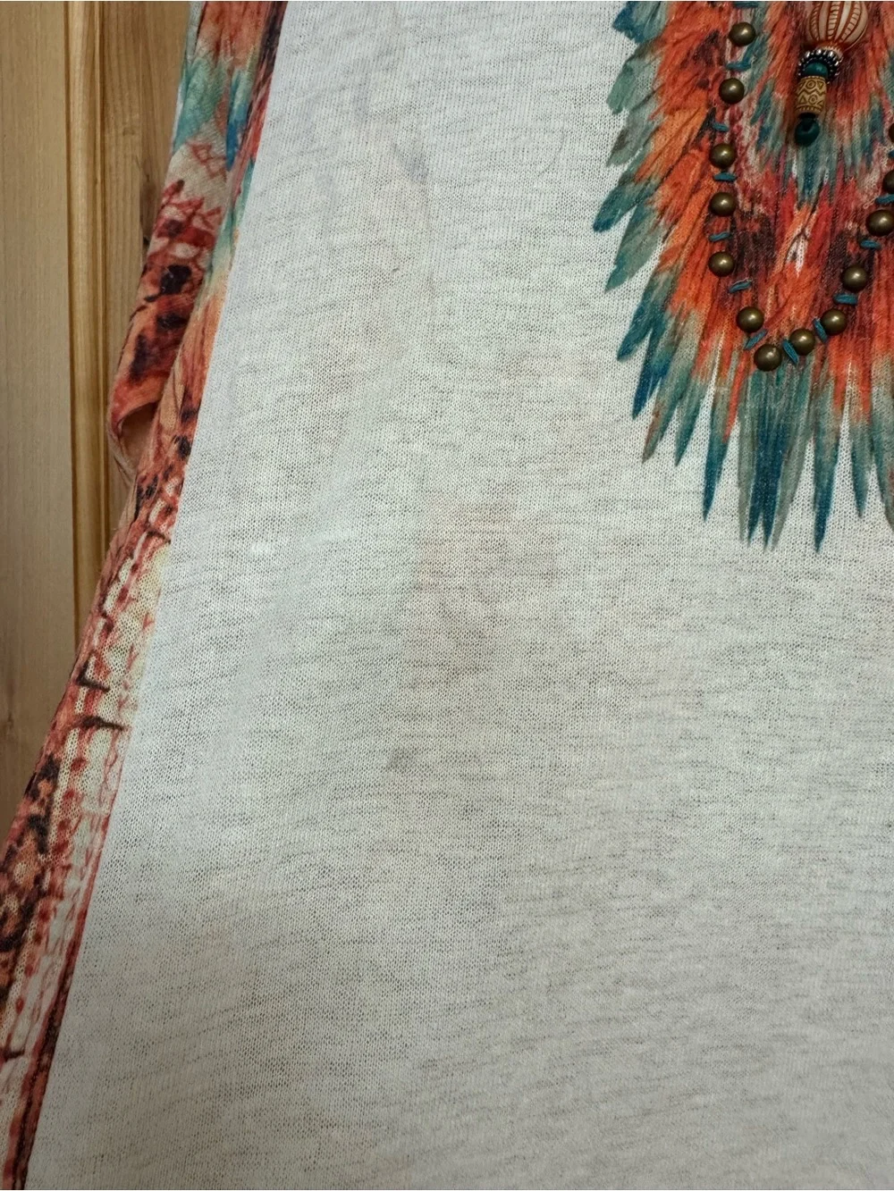 Feather Print Womens Top - Picture 6 of 11